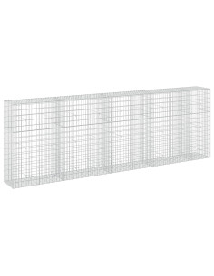 Gabione con Filo da 5 mm e Rete da 5x10 cm 450x50x150 cm 2