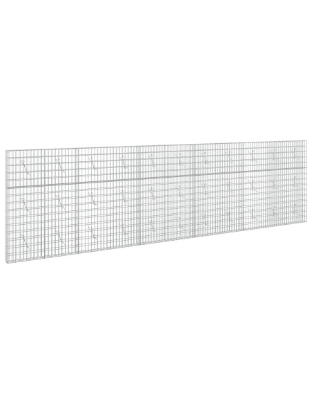 Gabione con Filo da 5 mm e Rete da 5x10 cm 550x10x150 cm