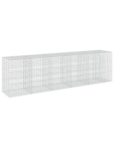 Gabione con Filo da 5 mm e Rete da 5x10 cm 550x100x150 cm 2