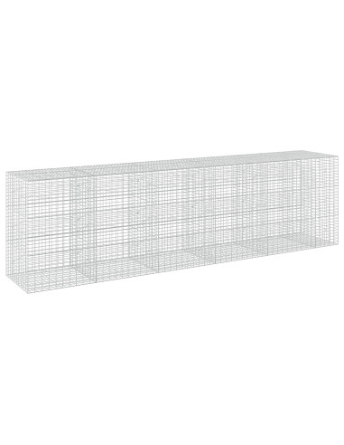 Gabione con Filo da 5 mm e Rete da 5x10 cm 550x100x150 cm