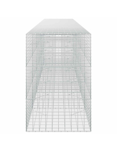 Gabione con Filo da 5 mm e Rete da 5x10 cm 550x100x150 cm