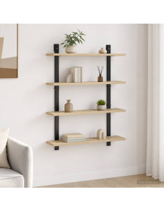 Scaffale da parete Rovere Sonoma 60.5 x 13.5 x 80.5 cm