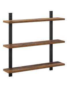 Scaffale da parete Legno antico 60.5 x 13.5 x 58.5 cm 2