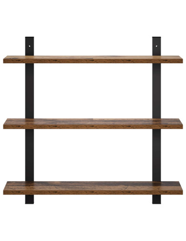 Scaffale da parete Legno antico 60.5 x 13.5 x 58.5 cm