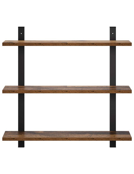 Scaffale da parete Legno antico 60.5 x 13.5 x 58.5 cm