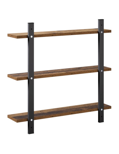 Scaffale da parete Legno antico 60.5 x 13.5 x 58.5 cm