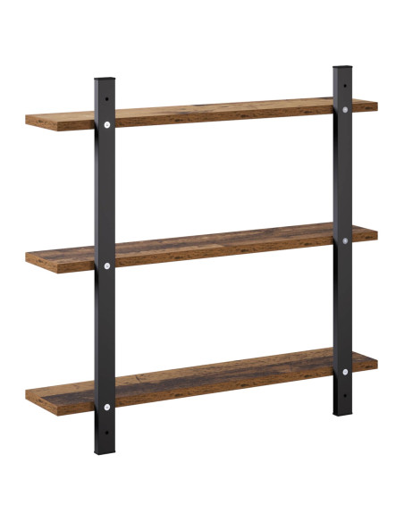 Scaffale da parete Legno antico 60.5 x 13.5 x 58.5 cm