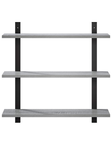Scaffale da parete Sonoma grigio 60.5 x 13.5 x 58.5 cm