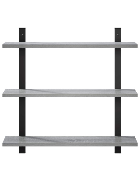 Scaffale da parete Sonoma grigio 60.5 x 13.5 x 58.5 cm