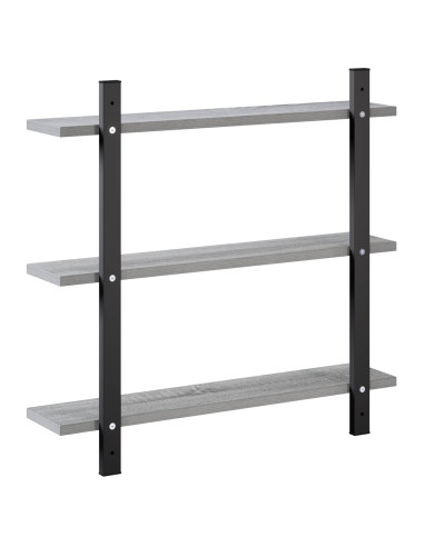 Scaffale da parete Sonoma grigio 60.5 x 13.5 x 58.5 cm
