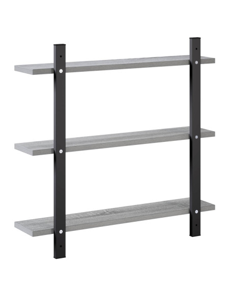 Scaffale da parete Sonoma grigio 60.5 x 13.5 x 58.5 cm