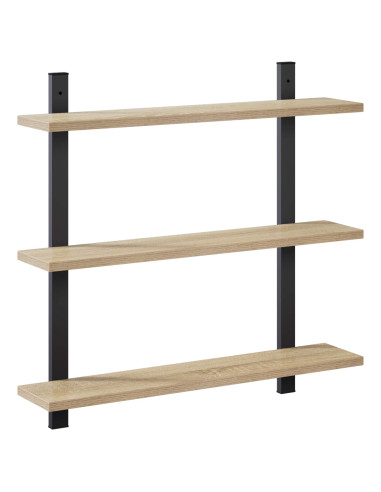 Scaffale da parete Rovere Sonoma 60.5 x 13.5 x 58.5 cm