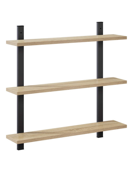 Scaffale da parete Rovere Sonoma 60.5 x 13.5 x 58.5 cm