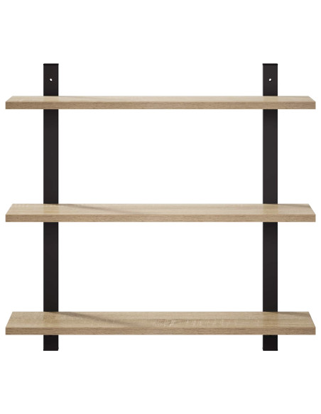 Scaffale da parete Rovere Sonoma 60.5 x 13.5 x 58.5 cm