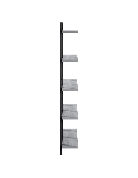 Scaffale da parete Sonoma grigio 79.5 x 13.5 x 102 cm