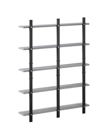 Scaffale da parete Sonoma grigio 79.5 x 13.5 x 102 cm