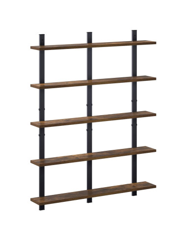 Scaffale da parete Rovere Fumo 79.5 x 13.5 x 102 cm