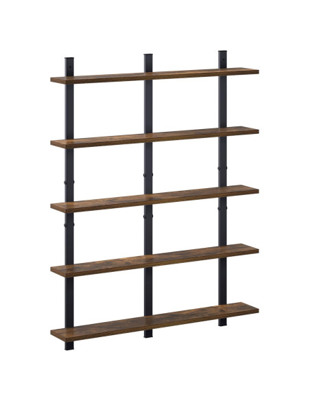 Scaffale da parete Rovere Fumo 79.5 x 13.5 x 102 cm