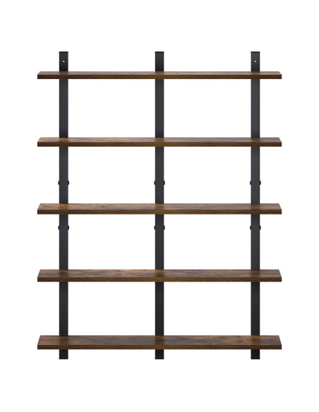 Scaffale da parete Rovere Fumo 79.5 x 13.5 x 102 cm