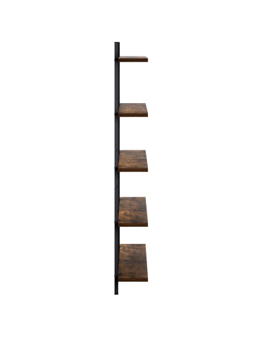 Scaffale da parete Rovere Fumo 79.5 x 13.5 x 102 cm