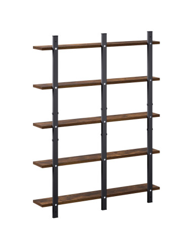 Scaffale da parete Rovere Fumo 79.5 x 13.5 x 102 cm