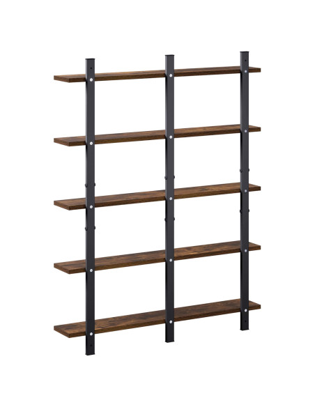 Scaffale da parete Rovere Fumo 79.5 x 13.5 x 102 cm