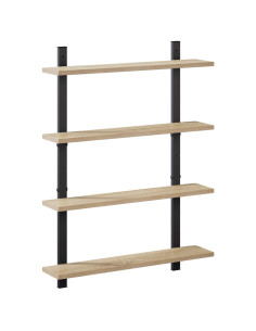 Scaffale da parete Rovere Sonoma 60.5 x 13.5 x 80.5 cm 2