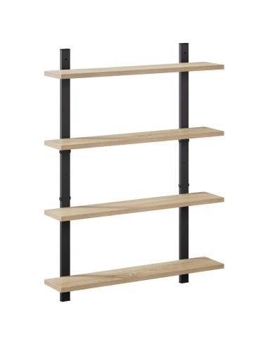 Scaffale da parete Rovere Sonoma 60.5 x 13.5 x 80.5 cm