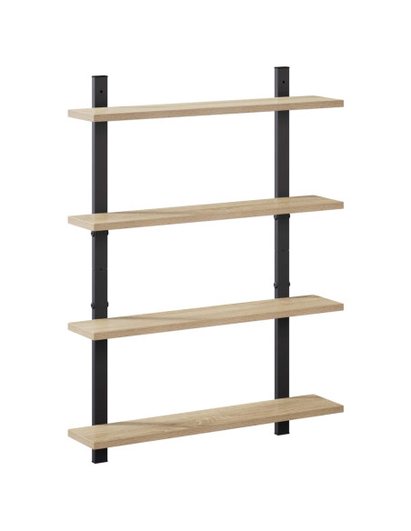 Scaffale da parete Rovere Sonoma 60.5 x 13.5 x 80.5 cm