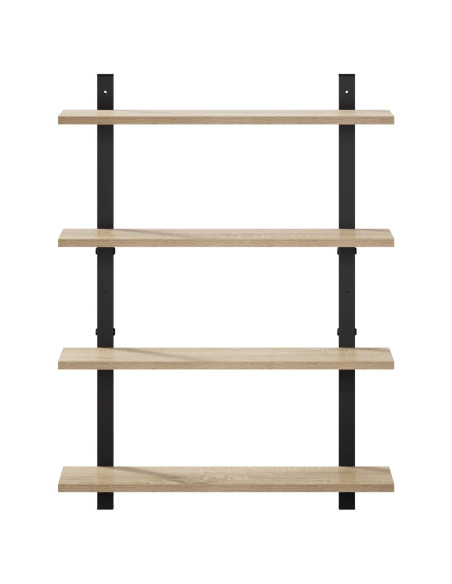 Scaffale da parete Rovere Sonoma 60.5 x 13.5 x 80.5 cm