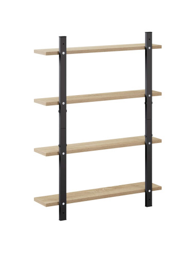 Scaffale da parete Rovere Sonoma 60.5 x 13.5 x 80.5 cm