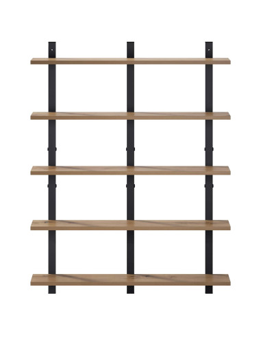 Scaffale da parete Rovere Artigianale 79.5 x 13.5 x 102 cm