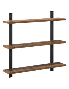 Scaffale da parete Rovere Fumo 60.5 x 13.5 x 58.5 cm 2