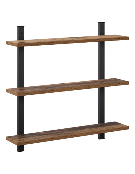Scaffale da parete Rovere Fumo 60.5 x 13.5 x 58.5 cm