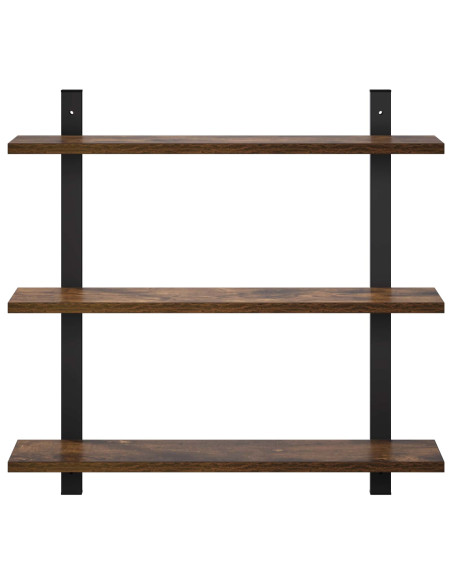 Scaffale da parete Rovere Fumo 60.5 x 13.5 x 58.5 cm