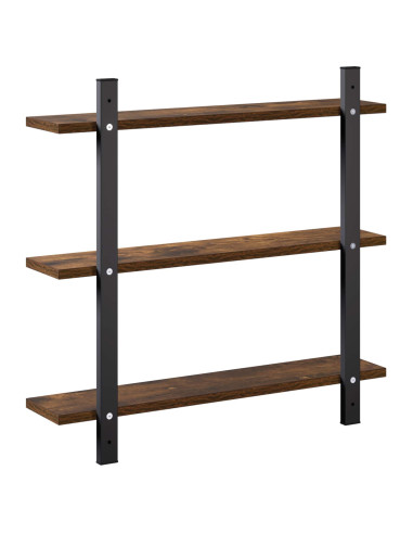 Scaffale da parete Rovere Fumo 60.5 x 13.5 x 58.5 cm