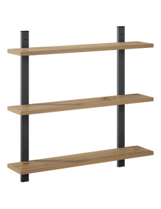 Scaffale da parete Rovere Artigianale 60.5 x 13.5 x 58.5 cm 2