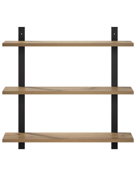 Scaffale da parete Rovere Artigianale 60.5 x 13.5 x 58.5 cm
