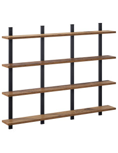 Scaffale da parete Legno antico 102 x 13.5 x 80 cm 2