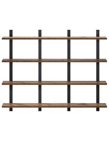 Scaffale da parete Legno antico 102 x 13.5 x 80 cm