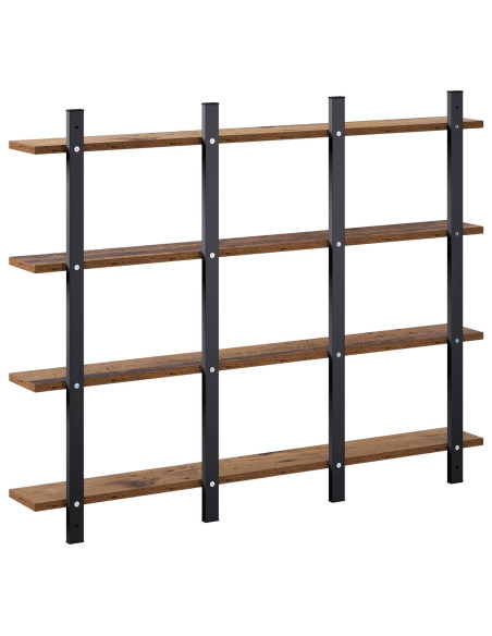 Scaffale da parete Legno antico 102 x 13.5 x 80 cm