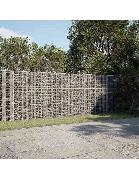 Gabione con Filo da 5 mm e Rete da 5x2,5 cm 450x100x150 cm