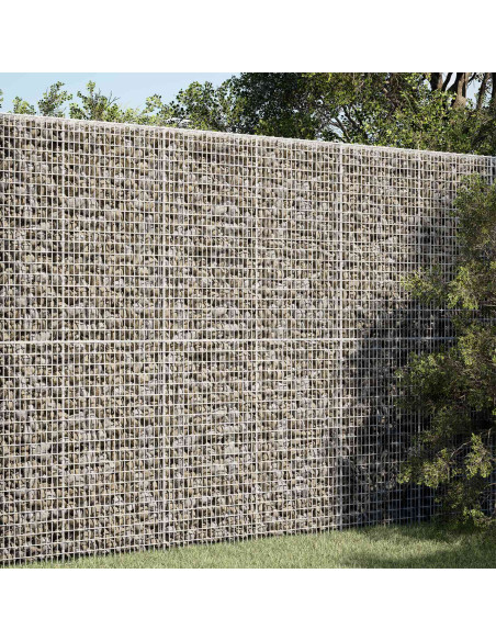 Gabione con Filo da 5 mm e Rete da 5x2,5 cm 100x10x200 cm