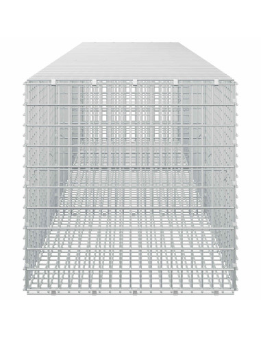 Gabione con Filo da 5 mm e Rete da 5x2,5 cm 300x50x50 cm