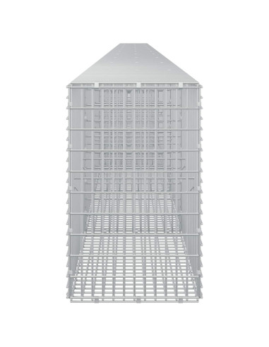 Gabione con Filo da 5 mm e Rete da 5x2,5 cm 1100x30x50 cm