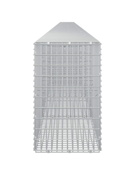 Gabione con Filo da 5 mm e Rete da 5x2,5 cm 1100x30x50 cm