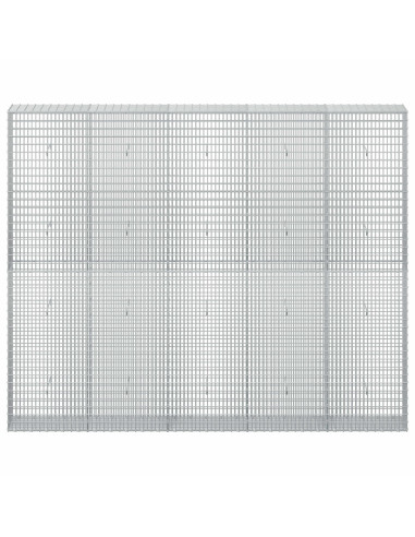 Gabione con Filo da 5 mm e Rete da 5x2,5 cm 250x30x200 cm