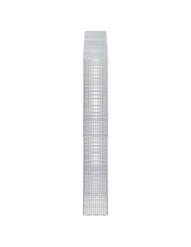 Gabione con Filo da 5 mm e Rete da 5x2,5 cm 250x30x200 cm