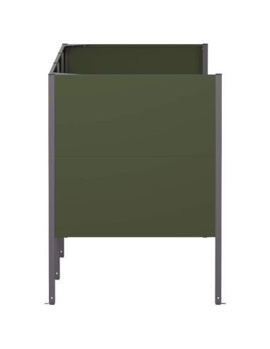 Schermo per bidone della spazzatura 249 x 85 x 113 cm Acciaio