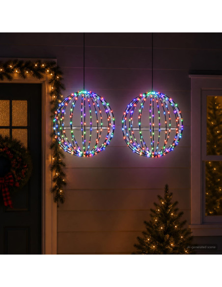 Luce a punta di Natale 2 pz 320 LED Multicolore